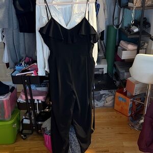 Banana Republic Classic Black Overall Romper